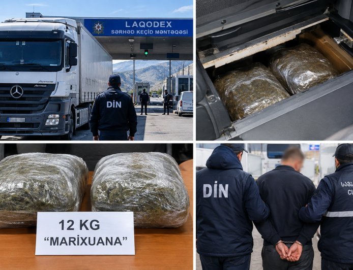 Yük maşınında külli miqdarda narkotik vasitənin keçirilməsinin qarşısı alınıb