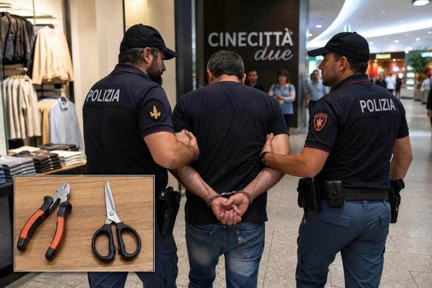 İtaliyada ticarət mərkəzindən oğurluq edən 43 yaşlı Gürcüstan vətəndaşı saxlanıldı