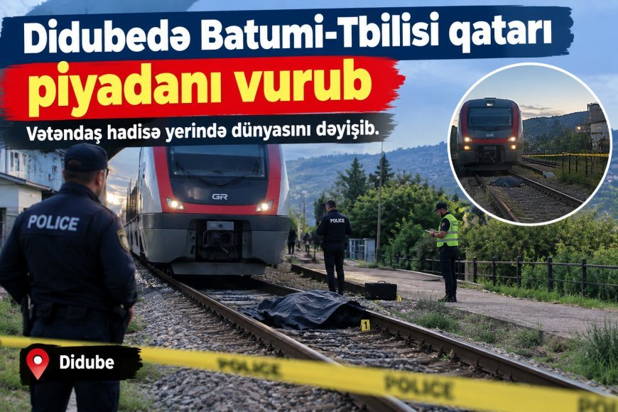 Didubedə Batumi-Tbilisi qatarı piyadanı vurub
