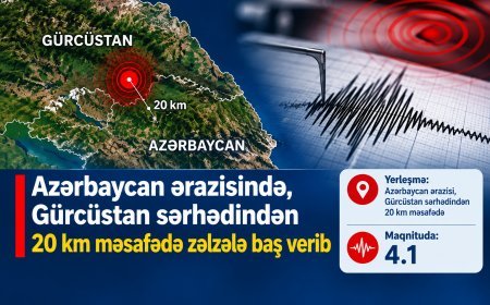 Gürcüstan sərhədi yaxınlığında zəlzələ qeydə alınıb