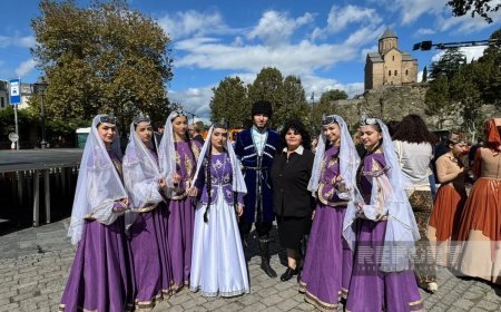 Azərbaycanın milli adət-ənənələri və mətbəxi "Tbilisoba" festivalında təqdim olunub