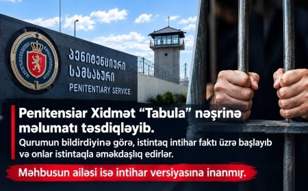Rustavidə 17 saylı müəssisədə məhbus ölü tapılıb