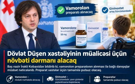 Düşen əzələ distrofiyasının müalicəsi üçün daha bir preparatı – vamorolonu alacaq