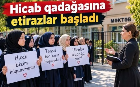 Azərbaycanda şagirdlər birləşdi: Hicaba azadlıq-VİDEO