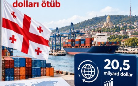 Gürcüstanın xarici ticarət dövriyyəsi 9 ayda 20,5 milyard dolları ötüb