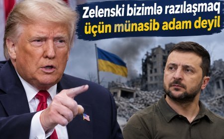 Zelenski Ukraynanı məhv edib - Tramp