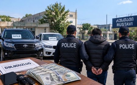 Rustavidə iki avtomobili dələduzluqla satmaqda şübhəli bilinən şəxs saxlanıldı