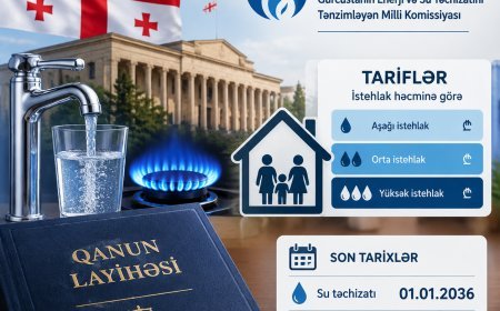Gürcüstanda su və qaz tarifləri istehlak həcminə görə fərqləndirilə bilər