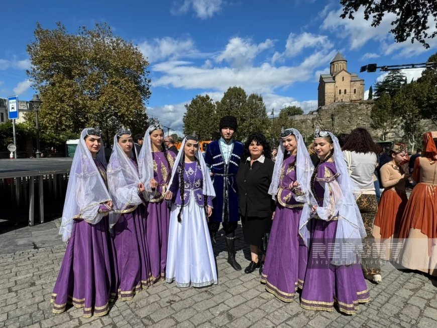 Azərbaycanın milli adət-ənənələri və mətbəxi "Tbilisoba" festivalında təqdim olunub