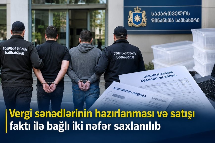 Saxta vergi sənədlərinə görə iki nəfər saxlanıldı