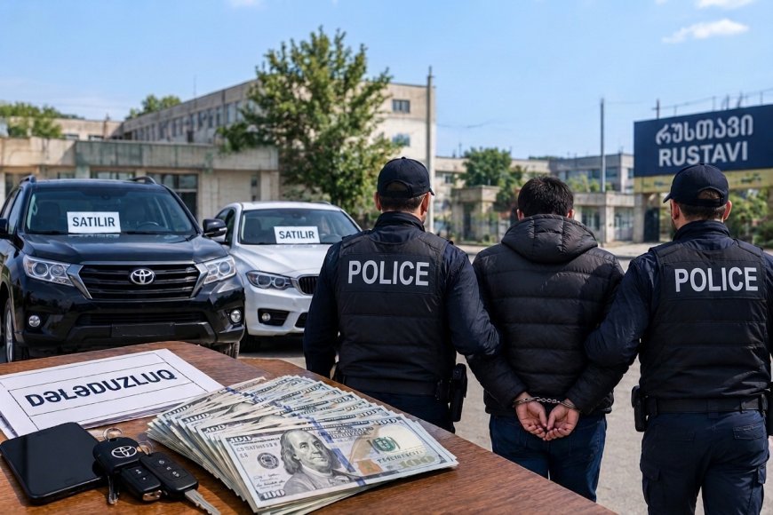 Rustavidə iki avtomobili dələduzluqla satmaqda şübhəli bilinən şəxs saxlanıldı