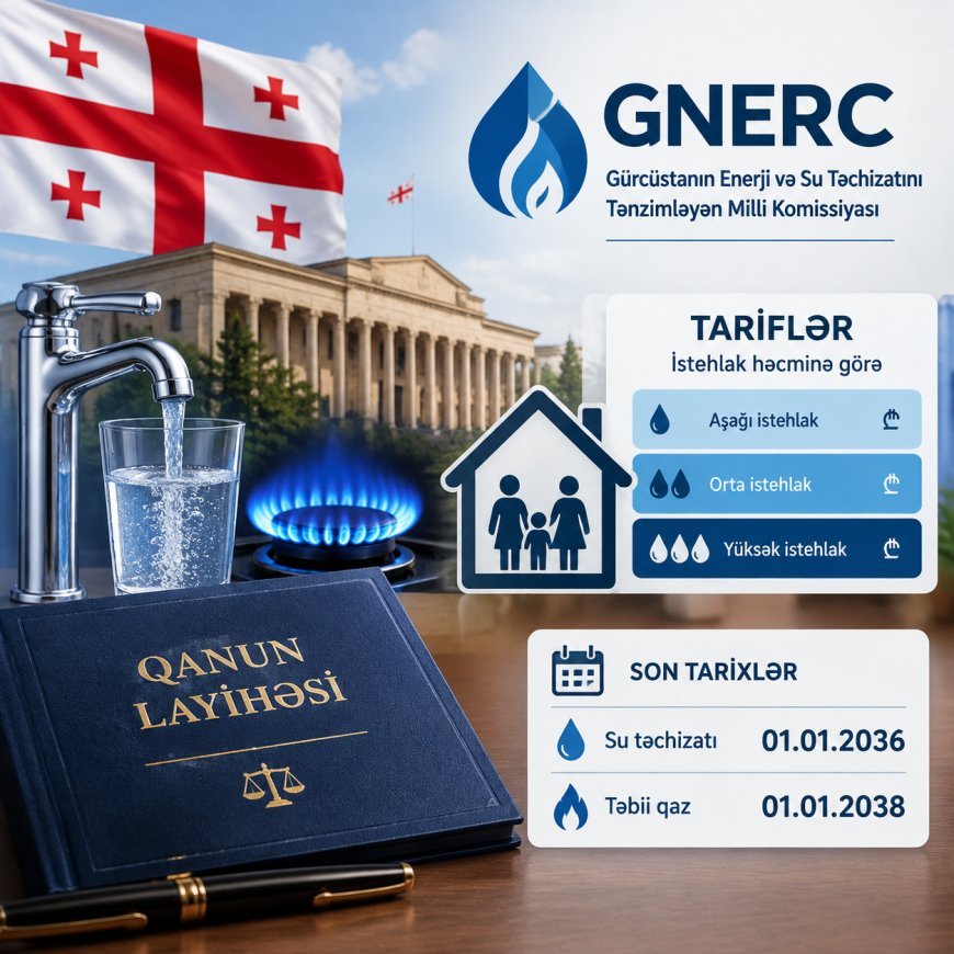 Gürcüstanda su və qaz tarifləri istehlak həcminə görə fərqləndirilə bilər