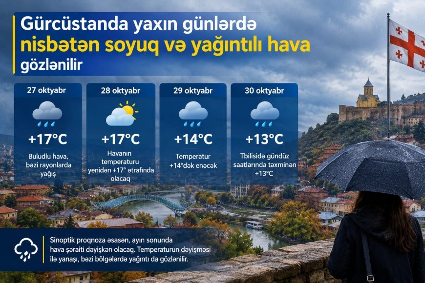 Gürcüstanda havalar soyuyur: yağış gözlənilir